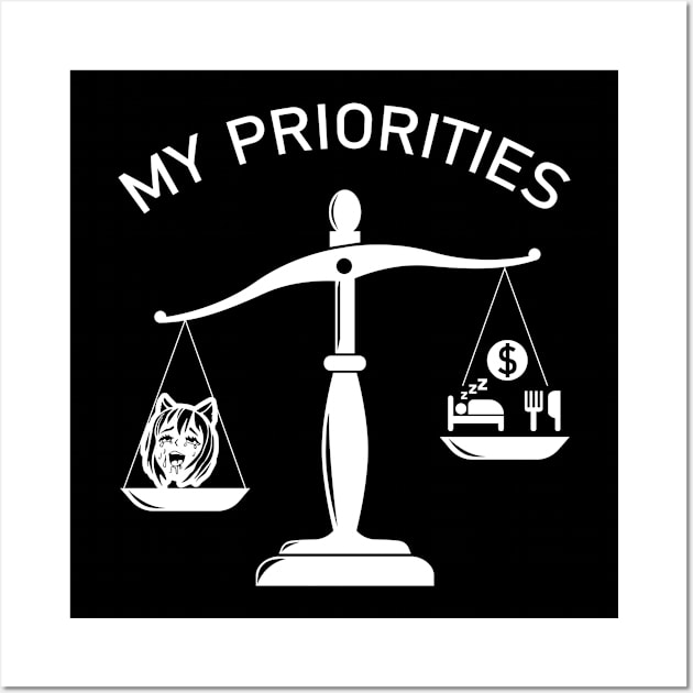 My Priorities Hentai Tips The Scale Wall Art by magazin